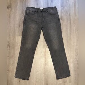 Men’s Mutual Weave Gray Athletic Straight Jeans 33x30